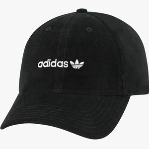 adidas Originals Trefoil Plus Precurve Black Corduroy Snapback